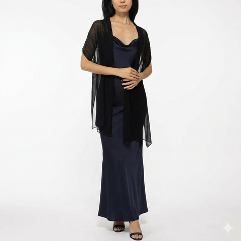 Giani Bernini  Women's Black Chiffon Evening Wrap Scarf | Giani Bernini  in Lebanon