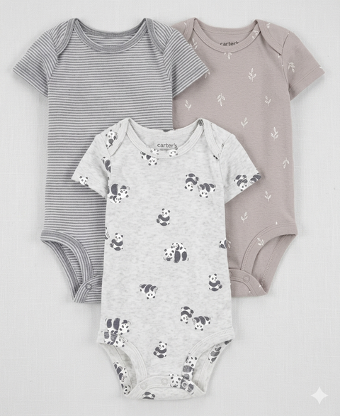 Carter's  Baby Boy's Multi Grey/White / Blue 3pc  Bodysuit |Carter's in Lebanon