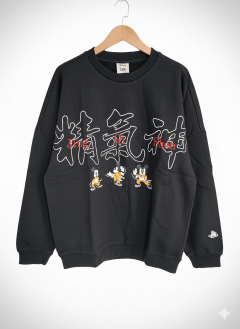 Lee Men's Black Long-Sleeve Sweatshirt| Lee in Lebanon