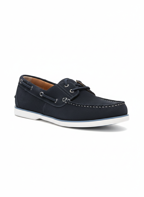 ACBC Men's Navy Shacbsais Sailor Suede Casual Shoes |ACBC In Lebanon