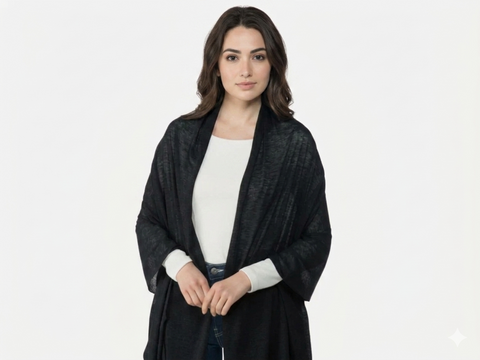 Jenni Women's Black Jersey Wrap Scarf | Jenni in Lebanon