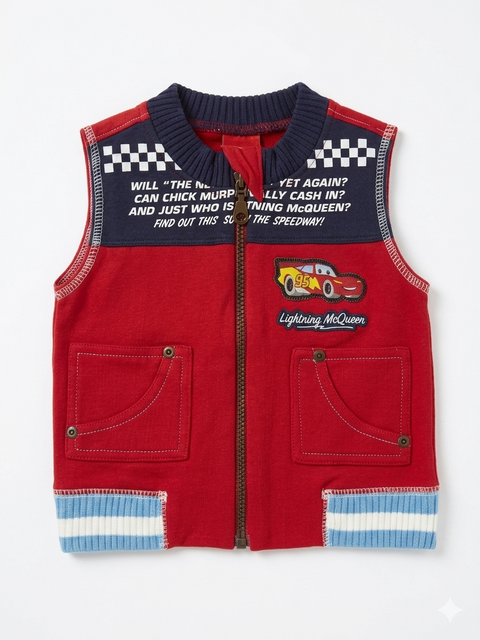 Disney Baby Boy's Red Car Racing Printed Vest    | Disney in Lebanon