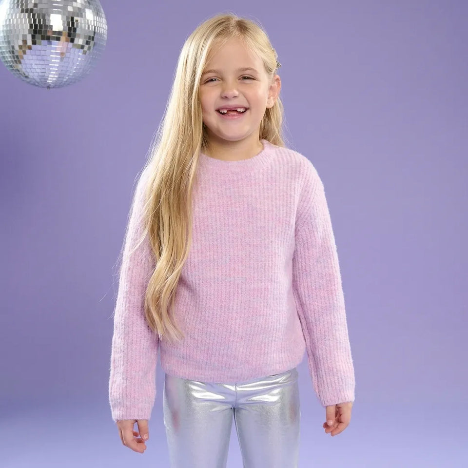 Sinsay Girl's Light Pink Chunky Knitted Sweater