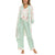 Flora Nikrooz Women's Mint Green Robe Tank And Pant Pajama Set