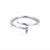 Adornia Women's Silver Plated Nail Ring