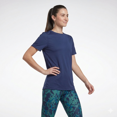 Reebok Women’s Navy Workout Ready Performance T-Shirt | Reebok in Lebanon