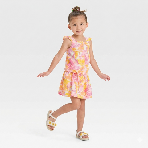 Cat & Jack Girls' Palm Printed Tank Top and Skort Set  | Cat & Jack in Lebanon