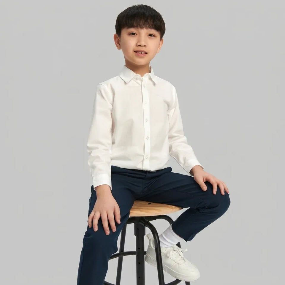 Sinsay Boy's White Plain Shirt