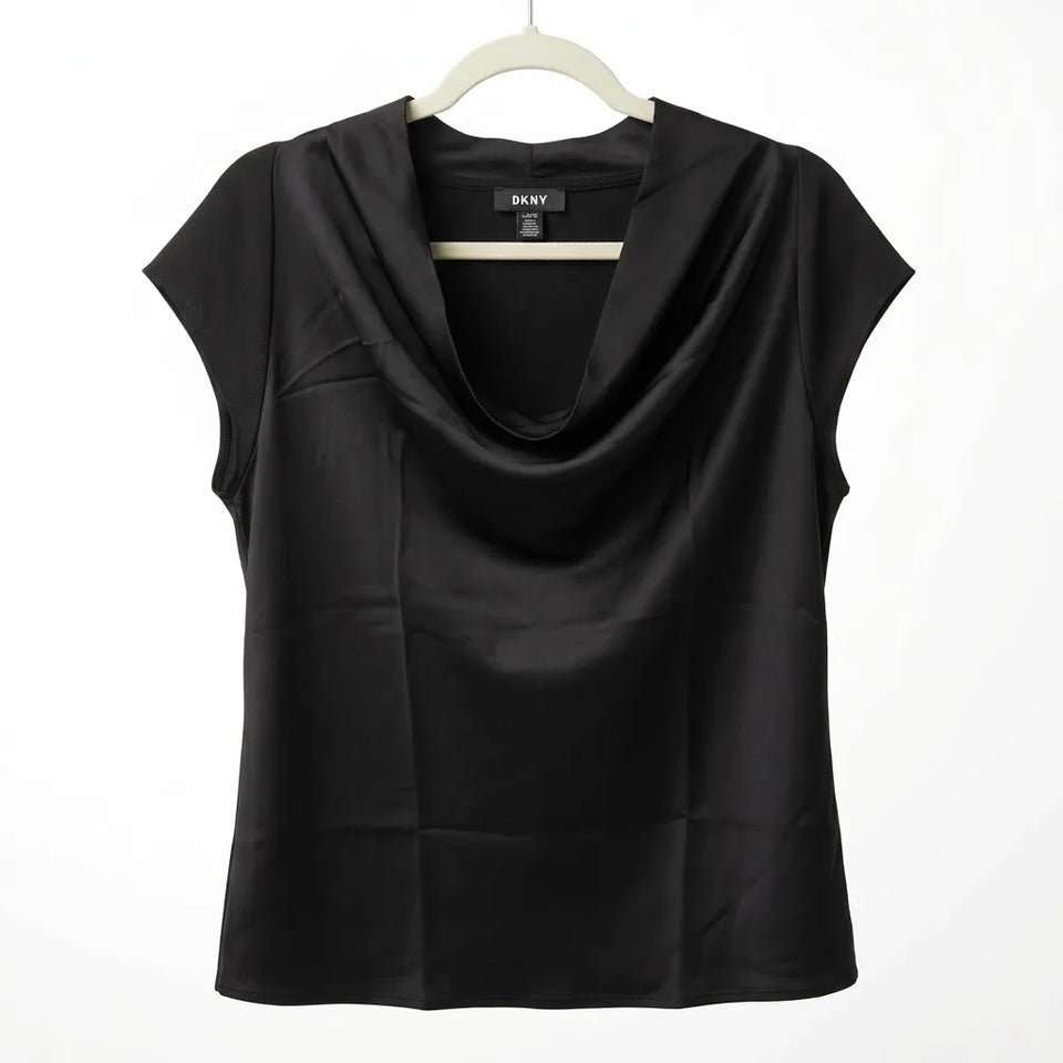 DKNY Women's Black Sleeveless Blouse