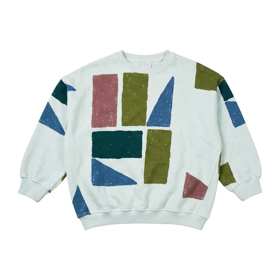 Zara Boy's Light Blue With Different Shapes in Colors Sweatshirt | Zara in Lebanon