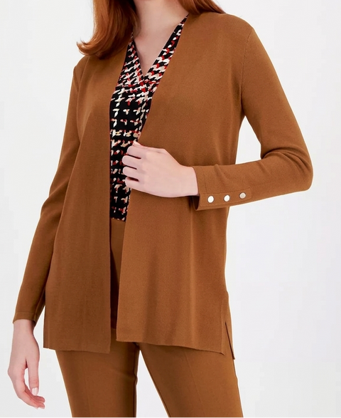 Anne Klein Women Brown Warm Ginger Open-Front Cardigan Set | Anne Klein in Lebanon