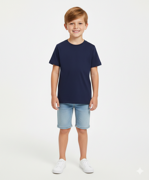 Epic Threads Boys Navy Blue Short Sleeve Crewneck T-Shirt | Epic Threads in Lebanon