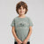 Sinsay Boy's Light Sage Green "California" Chest Printed T-Shirt