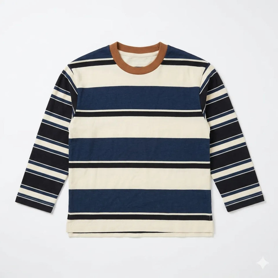 Zara Boy's Cream Striped In NavyLong SleeveBlouse | Zara in Lebanon