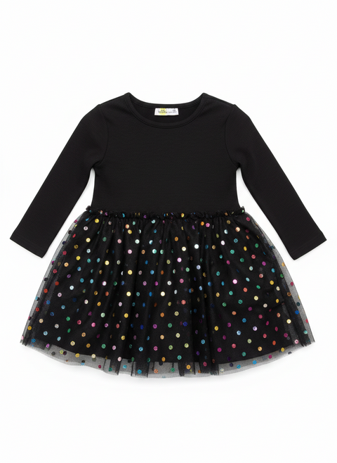 Epic Threads Baby Girls' Black Long Sleeve Dress  | Epic Threads in Lebanon