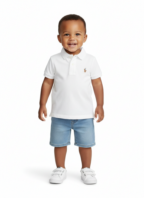 Polo Ralph Lauren Baby Boy's White Short Sleeve Polo Shirt | Polo Ralph Lauren in Lebanon