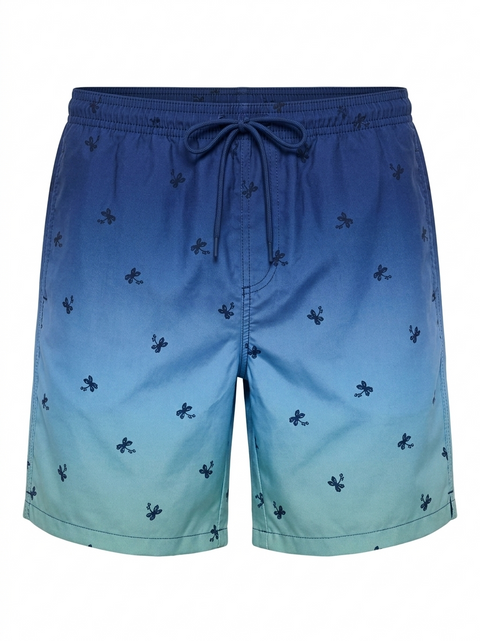Sinsay Men’s  Blue & Teal Dragonfly Print Swim Shorts | Sinsay in Lebanon