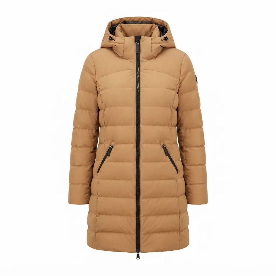 Michael Kors Women's Brown Quilted Down Coat
