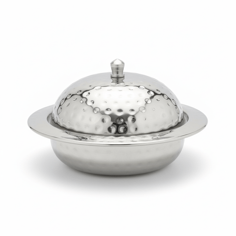 Lucky Tiger Stainless Steel Sugar Bowl with Lid  (ST-0661/B)