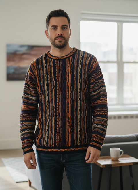 Rebel Men's Multicolor Knit Tim Sweater |Rebel In Lebanon
