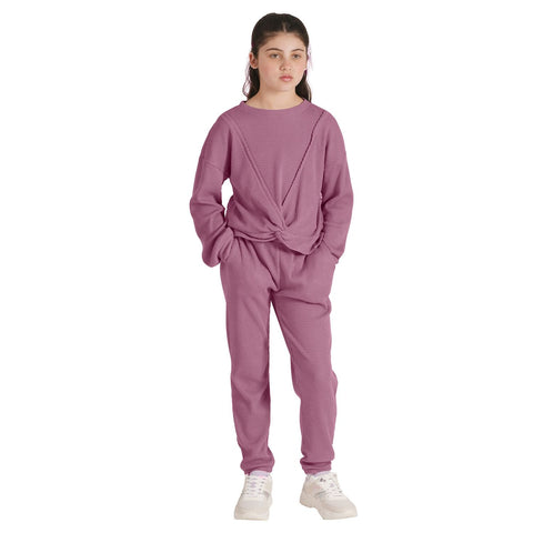 Gerry Girl's Purple Waffle Top & Bottom Active Set |Gerry In Lebanon