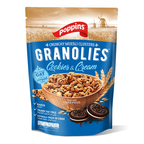 Poppins Granolies Cookies & Cream 300g