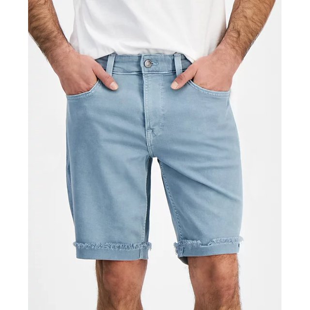 Guess Men's Honest Blue Regular Stretch Denim Shorts |Guess In Lebanon