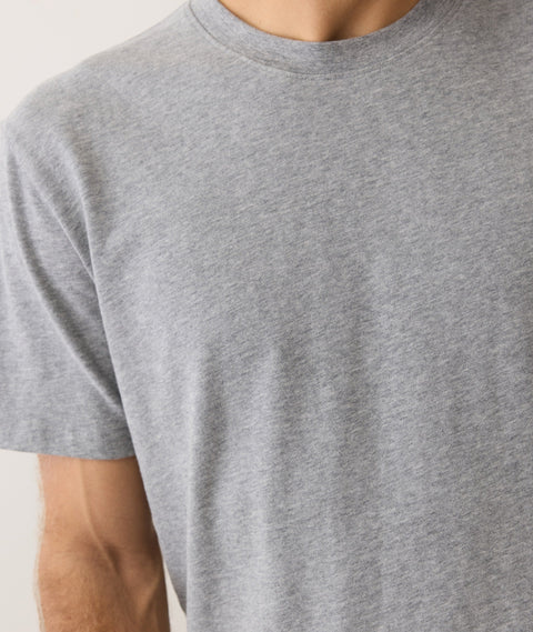Marine Layer Men's Heather Grey Luxe 250 Relaxed T-Shirt | Marine Layer In Lebanon