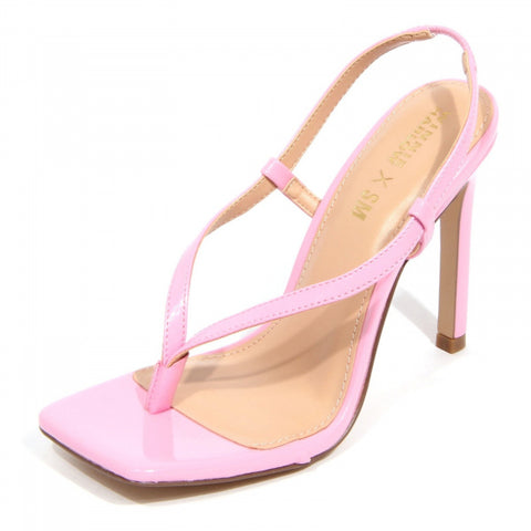 Steve Madden Women's Pink Patent Bashment Heeled Sandal's | Steve Madden In Lebanon