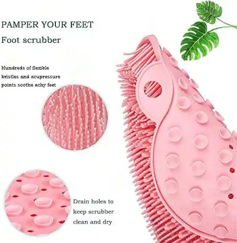 SD Pink Foot Care Cleaner Shower Mat shr