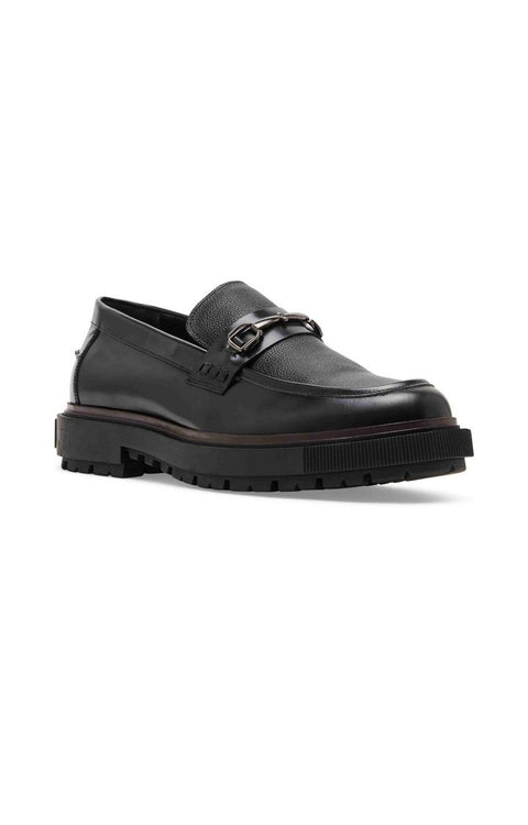 Steve Madden Men's Black Leather Chainlee Casual Shoes|Steve Madden In Lebanon