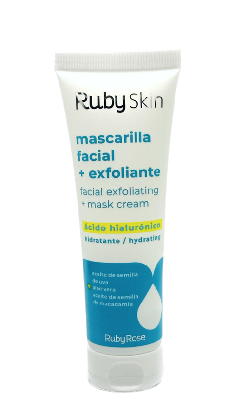 Ruby Rose Exfoliating Cream Mask With Hyaluronic Acid HB-505