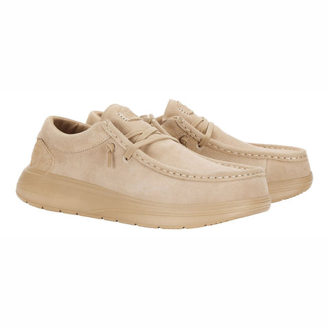 Hey Dude Men's Beige Wally Comf Suede Casual Shoes | Hey Dude In Lebanon