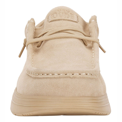 Hey Dude Men's Beige Wally Comf Suede Casual Shoes | Hey Dude In Lebanon