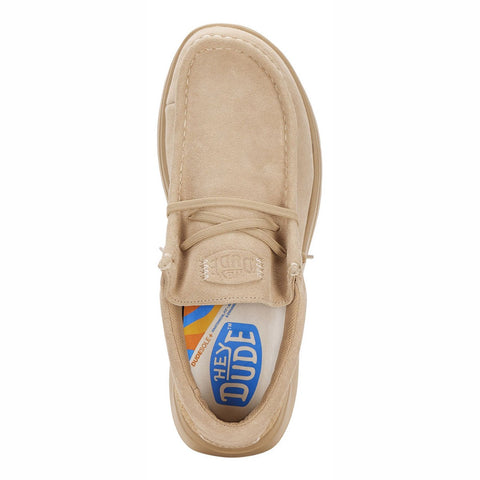 Hey Dude Men's Beige Wally Comf Suede Casual Shoes | Hey Dude In Lebanon