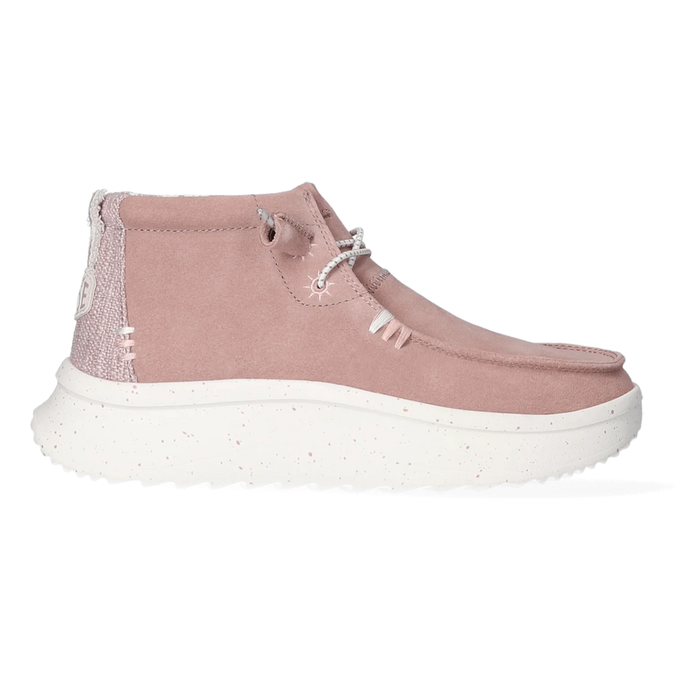 Hey Dude Women's Blush Wendy Peak Hi Suede Loafer | Hey Dude In Lebanon
