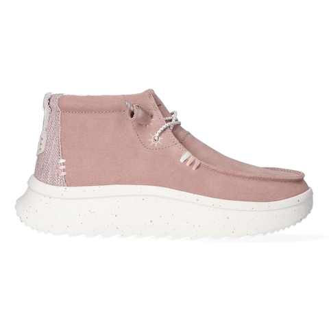 Hey Dude Women's Blush Wendy Peak Hi Suede Loafer | Hey Dude In Lebanon