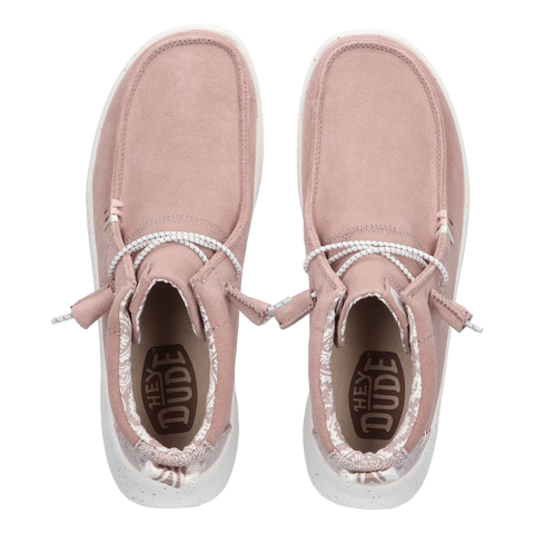 Hey Dude Women's Blush Wendy Peak Hi Suede Loafer | Hey Dude In Lebanon
