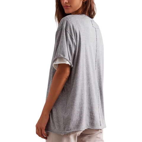 We The Free Women's Gray Nina T-Shirt | We Free People In Lebanon