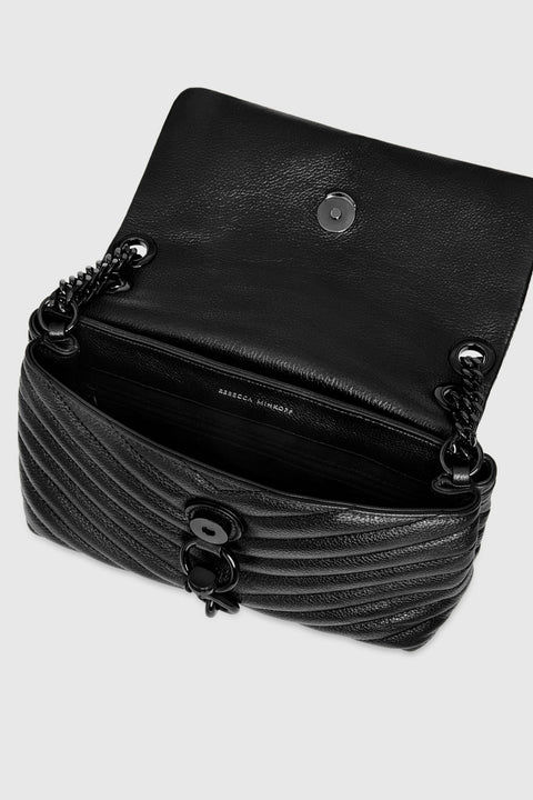 Rebecca Minkoff Women's Black Leather Edie Crossbody Bag | Rebecca Minkoff In Lebanon