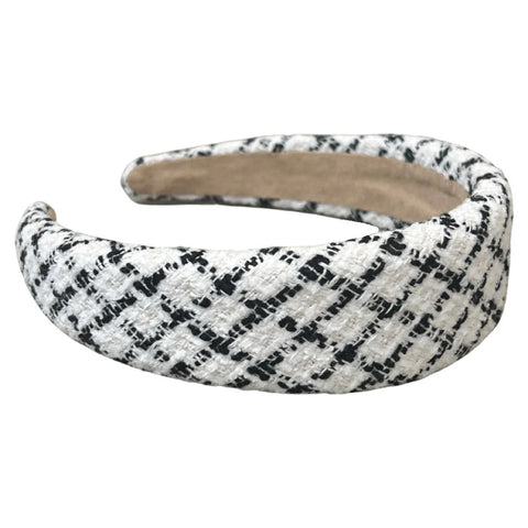 Headbands Of Hope Women's White & Black Padded Headbands | Headbands Of Hope In Lebanon
