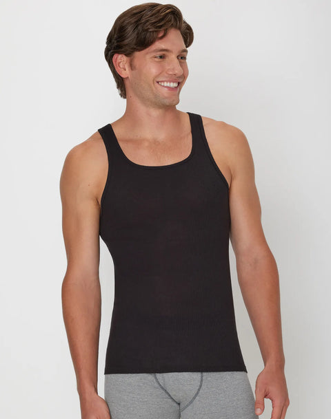 Hanes Men's Black and Gray 6-Pack Ultimate ComfortSoft Tanks | Hanes In Lebanon