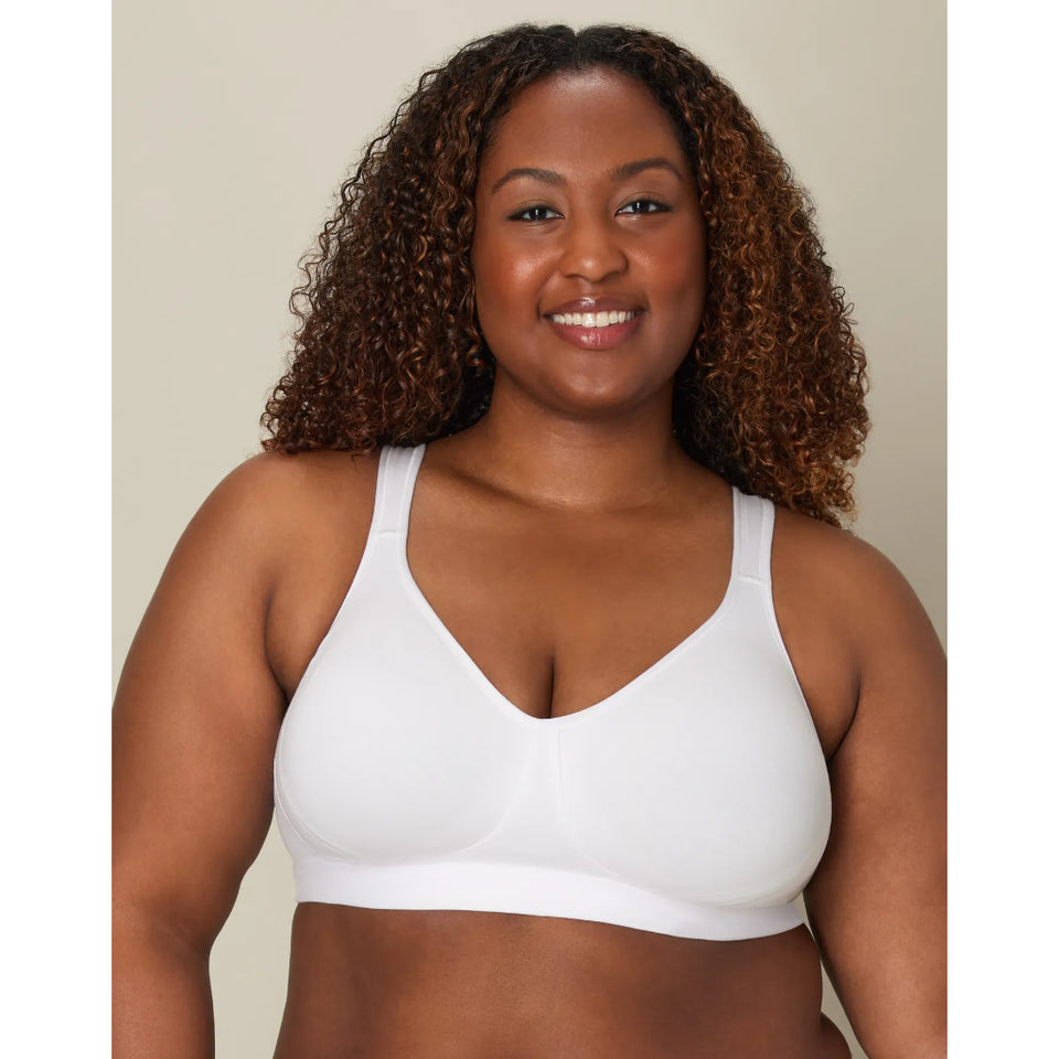 Playtex Women's White 18 Hour Ultimate Lift and Support Cotton Stretch Wireless Bra