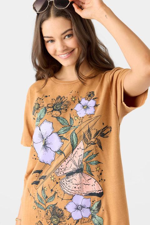 O'Neill Women's Camel Short-Sleeve Jupiter T-Shirt | O'Neill In Lebanon
