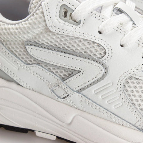 Hub Women's White & Grey Grid-W L27 Sneakers | Hub In Lebanon