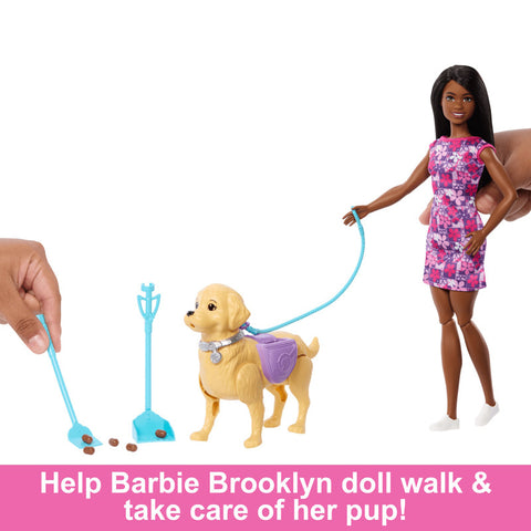 Barbie Life in the City Brooklyn Doll with Walk & Potty Dog Toy|Barbie In Lebanon