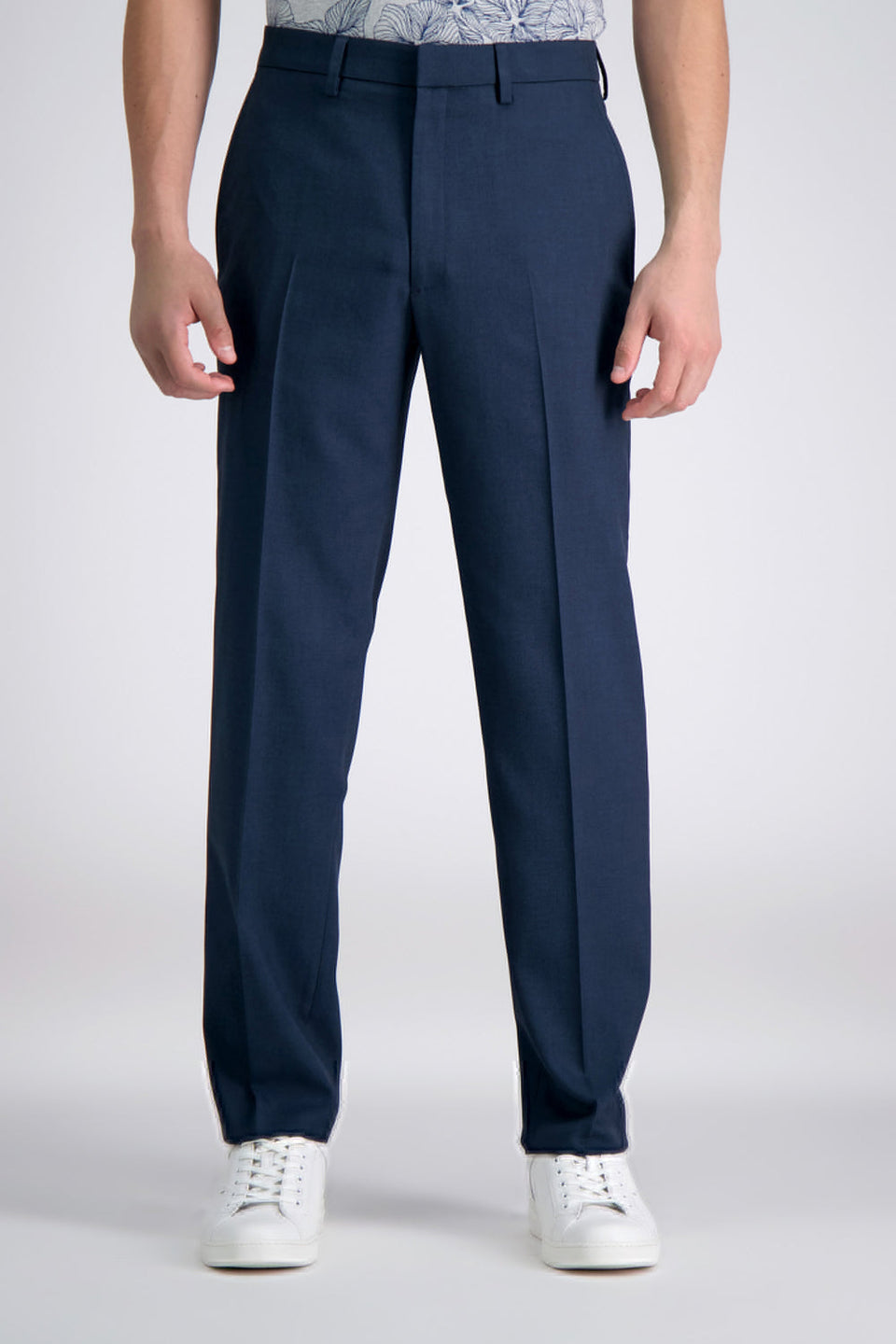 Haggar Men's Navy Comfort Performance Flex Waistband Trouser | Haggar In Lebanon
