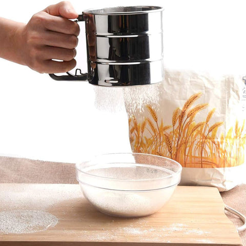 SD Handheld Stainless Steel and Mesh Flour Sifter Cup 250g |SD In Lebanon