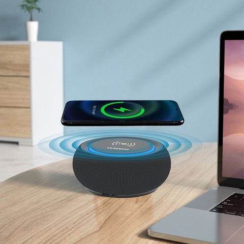SD 2 in 1 Wireless Charger & Bluetooth Speaker