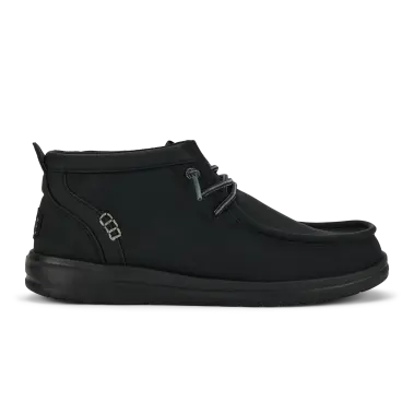 Hey Dude Men's Black Wally Mid Gripr Classic Casual Shoes | Hey Dude In Lebanon